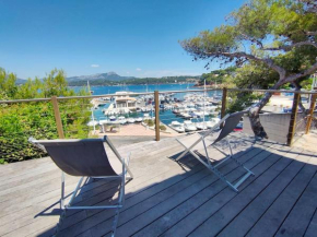 Le Pradet, vue mer, face à la plage, villa tout confort